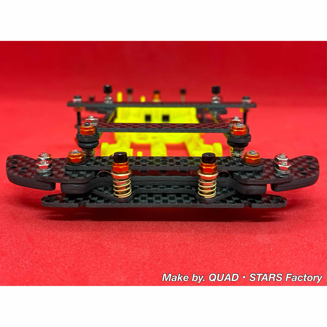 ミニ四駆・VZ用】2軸ATピボット／段下げ＋提灯＋1軸アンカー＋