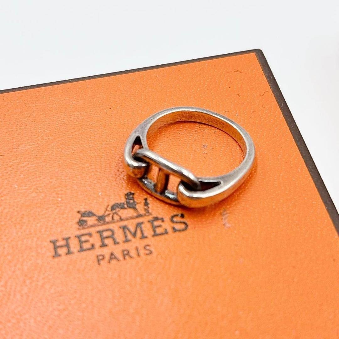 HERMES - HERMES シェーヌダンクル リング 7号 47 シルバー925