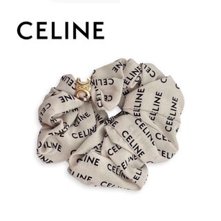 CELINE - 大人気！CELINE ロゴ シュシュ ホワイトの通販 by いもこ's