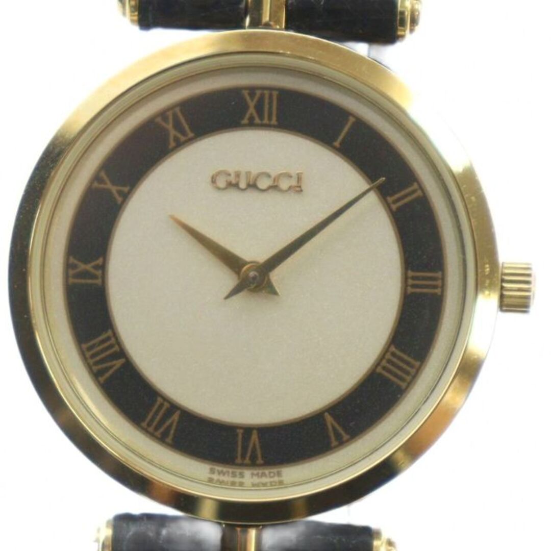 GUCCI - グッチ 腕時計 ウォッチ クォーツ ローマン レザーベルト