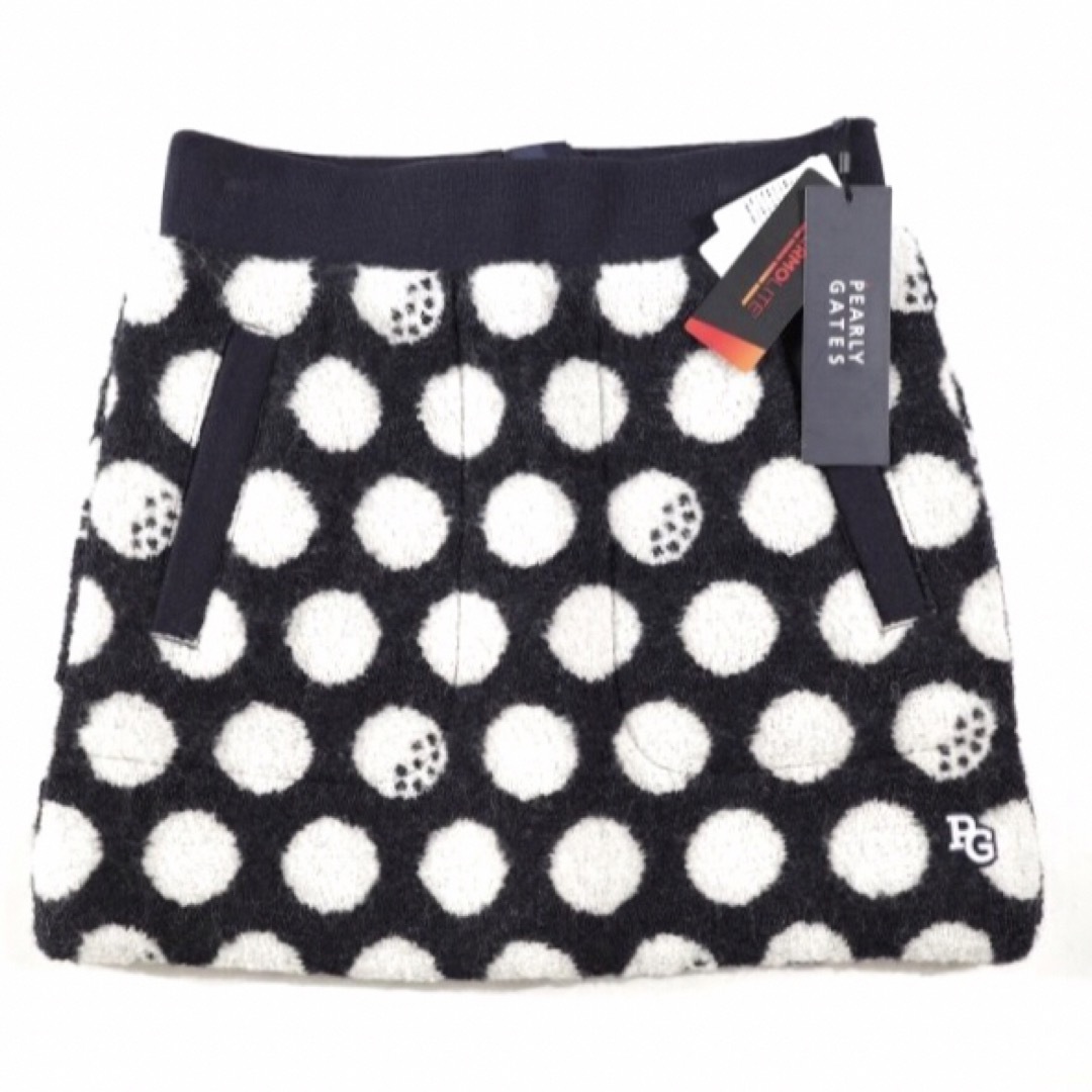 PEARLY GATES - 【PEARLY GATES】秋冬 ドット柄 THERMOLITE スカート0