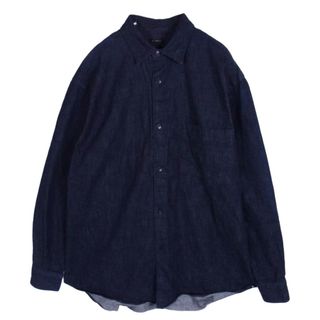 COMOLI - 22ss COMOLI ピッコロ製 リネンCPOシャツ Navy 46の通販 by