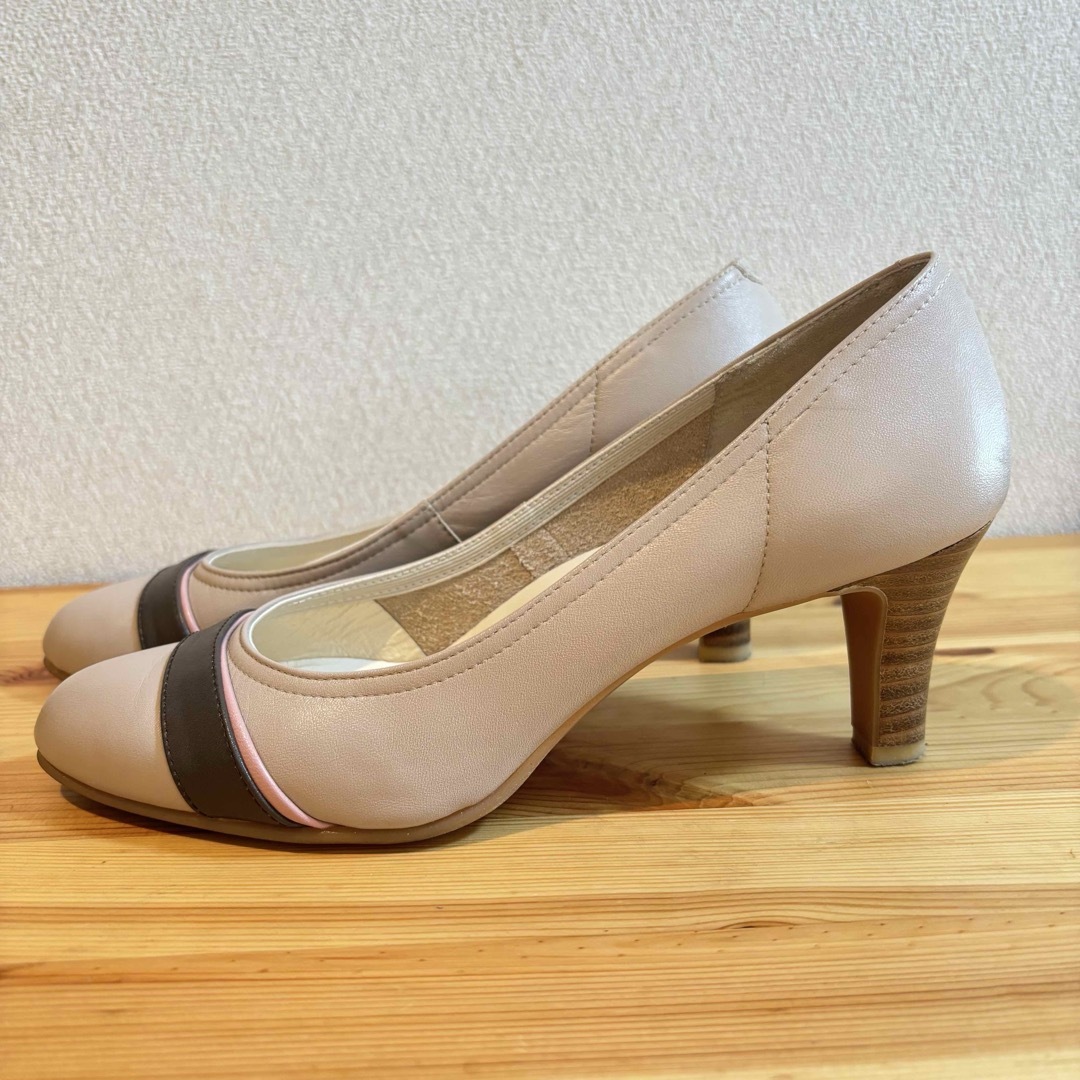 REGAL - REGAL platinumリーガル パンプス 本革 ベージュ 系 23cmの