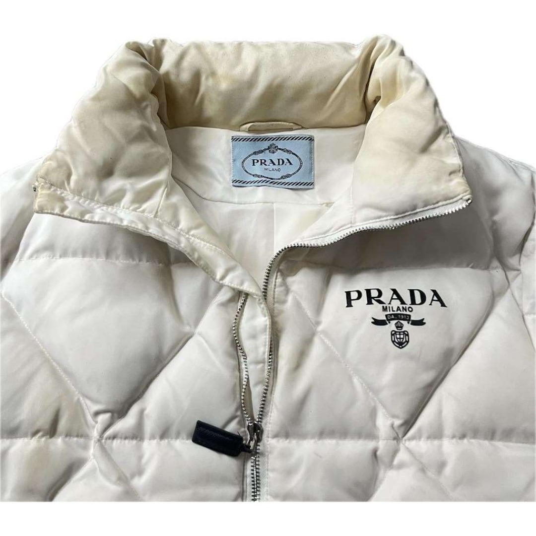 PRADA - PRADA プラダ Re Nylon ギャバジン クロップド ダウン
