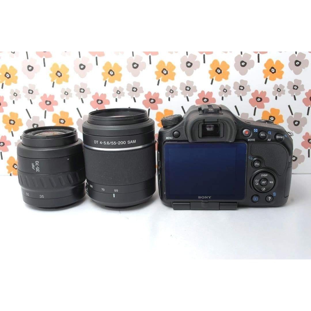 SONY - ❤SONY α57❤ショット数1848回！❤望遠レンズセット❤一眼レフ