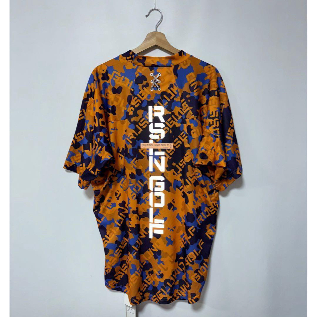 ラッセルノ ゴルフ リフレクター ロゴ モックネック セットアップ カモ