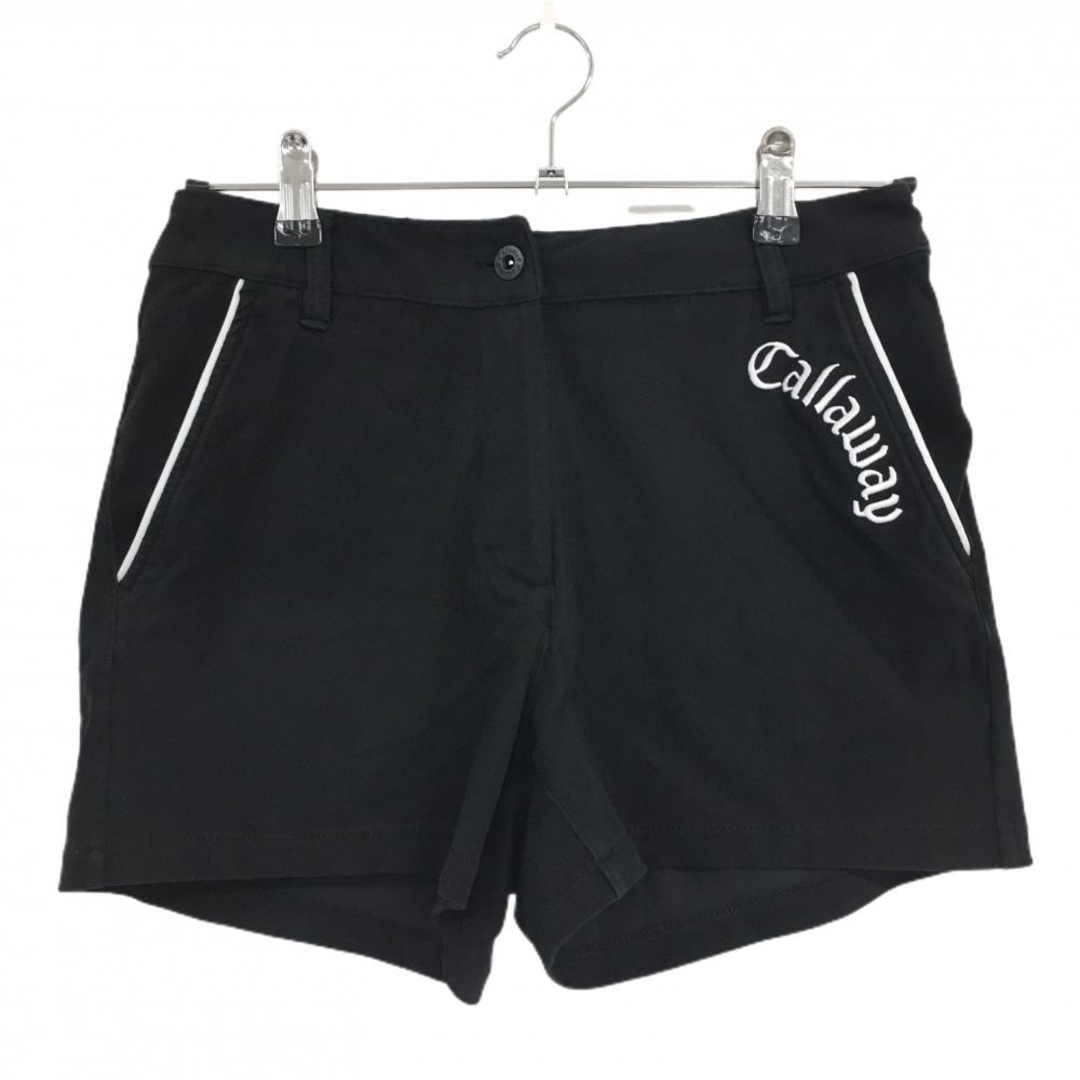 Callaway - キャロウェイ ショートパンツ 黒×白 ロゴ刺しゅう
