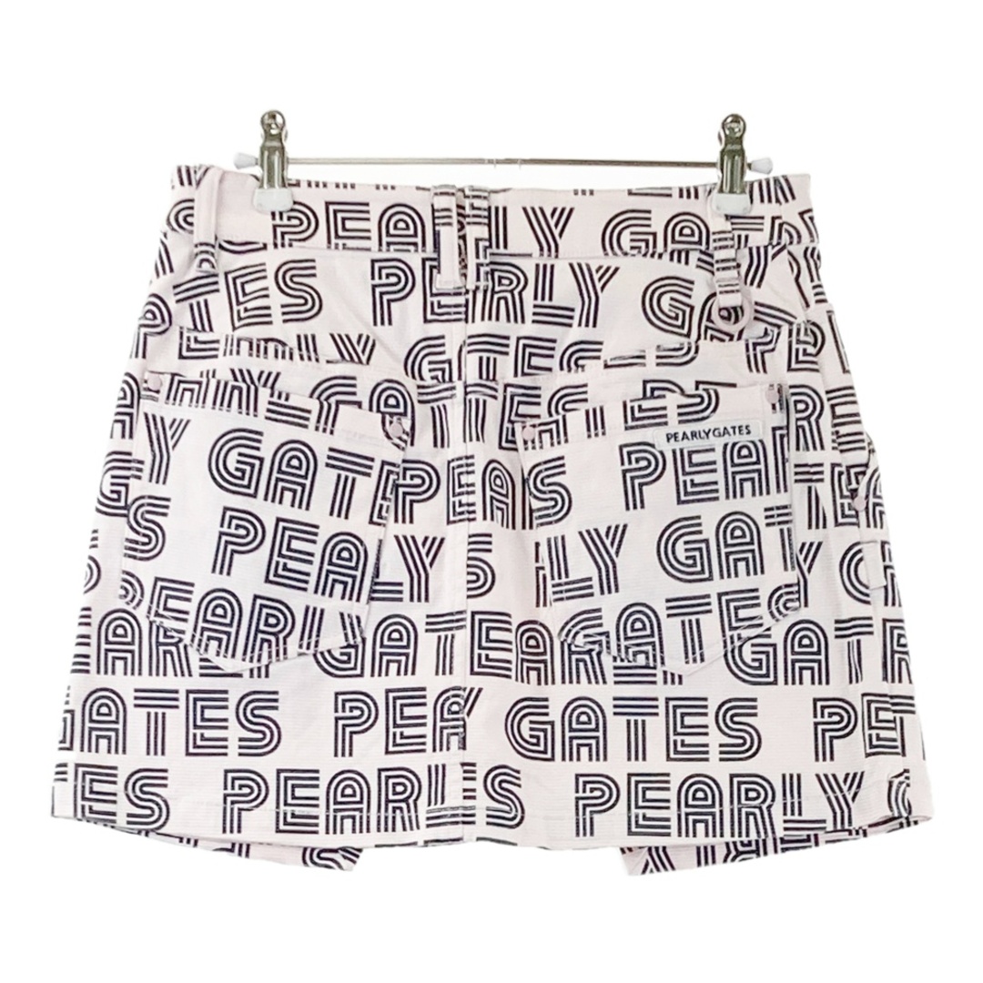 サイズ：0 PEARLY GATES パーリーゲイツ ストレッチスカート ロゴ総柄