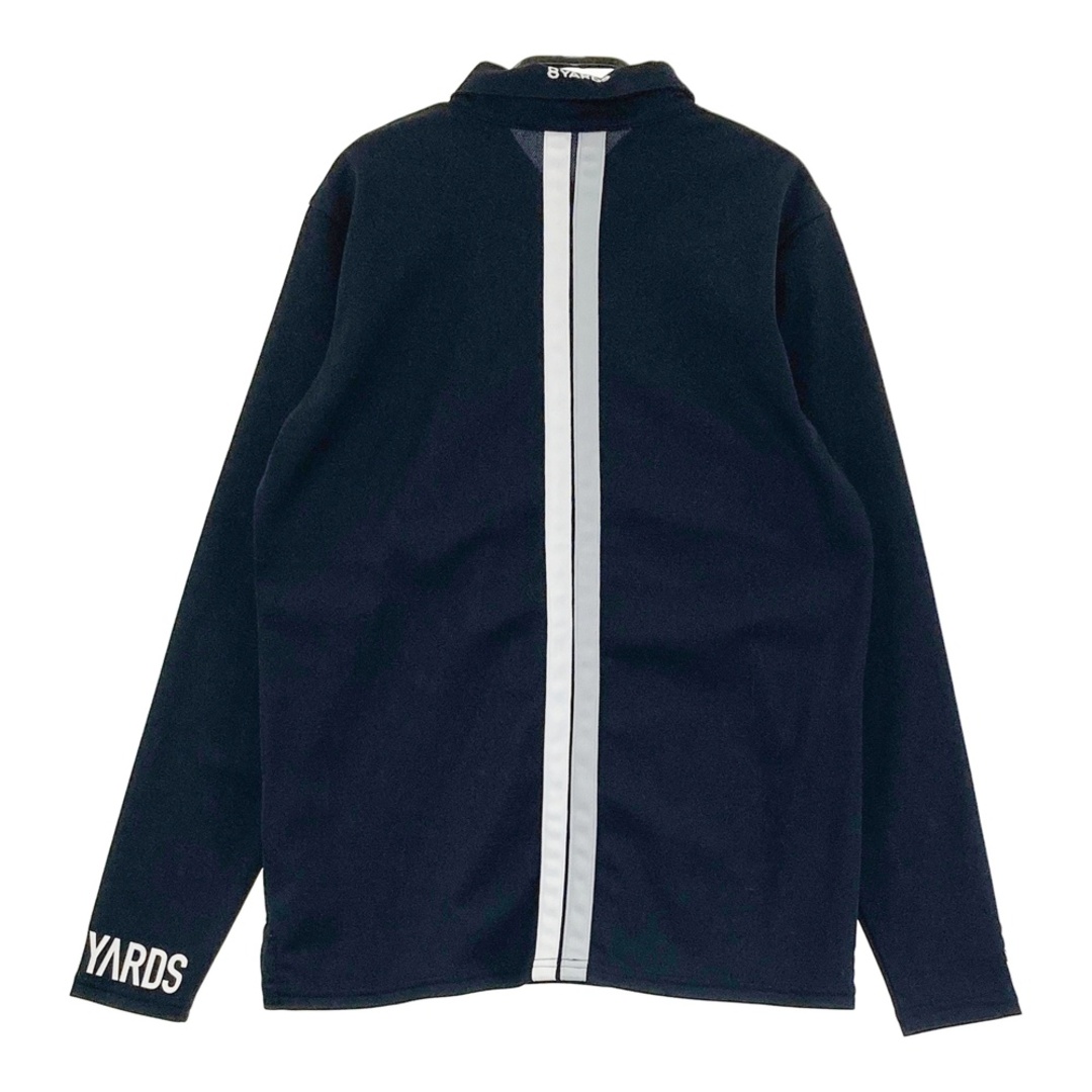 サイズ：L 8YARDS ハチヤーズ 長袖ポロシャツ ブラック系