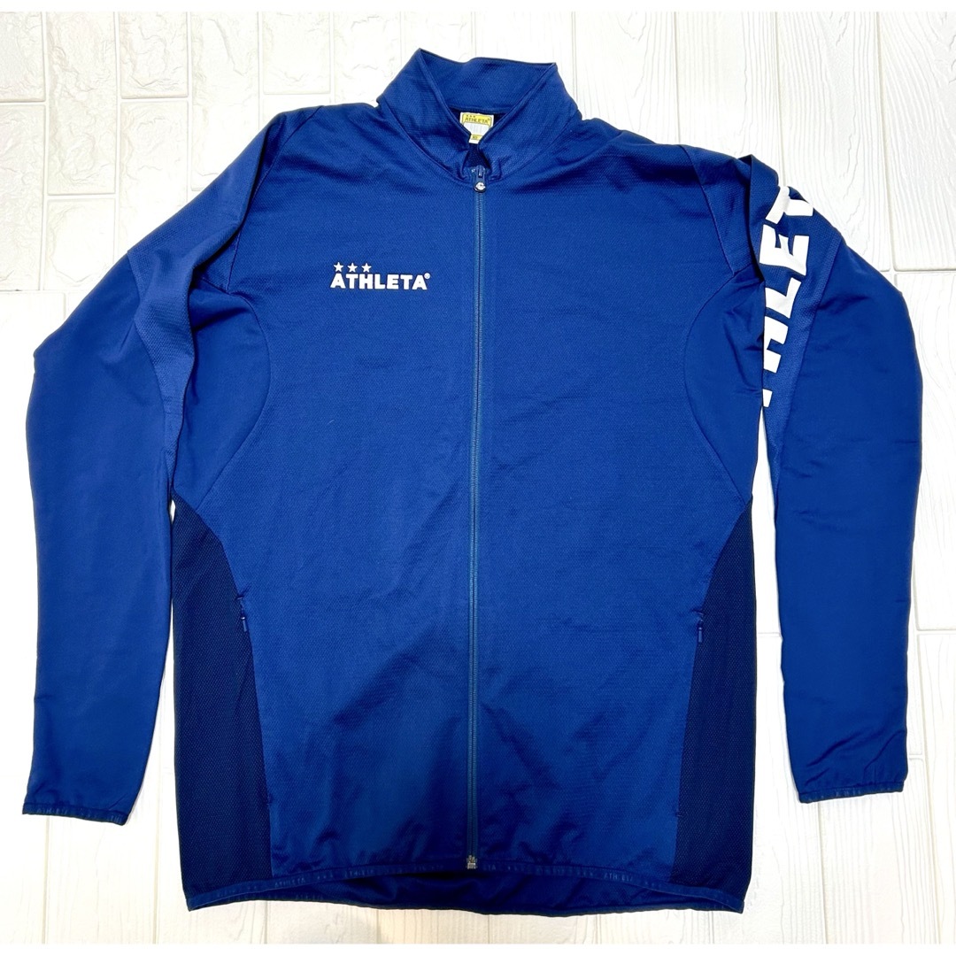 ATHLETA - ATHLETA ネイビー ジップアップジャケット XOの通販 by