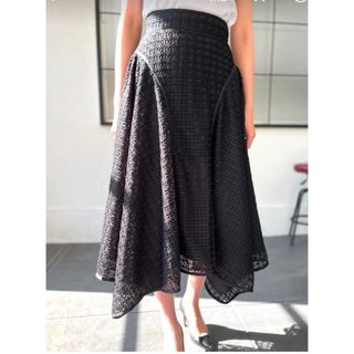 Drawer - Drawer コットンシルクチェックスカートの通販 by ルーシー's