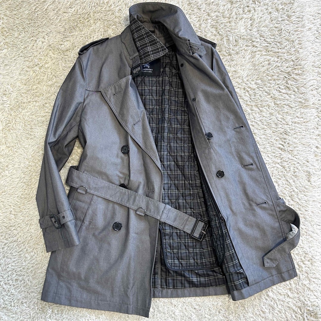 BURBERRY BLACK LABEL - 【美品】バーバリーブラックレーベル トレンチ