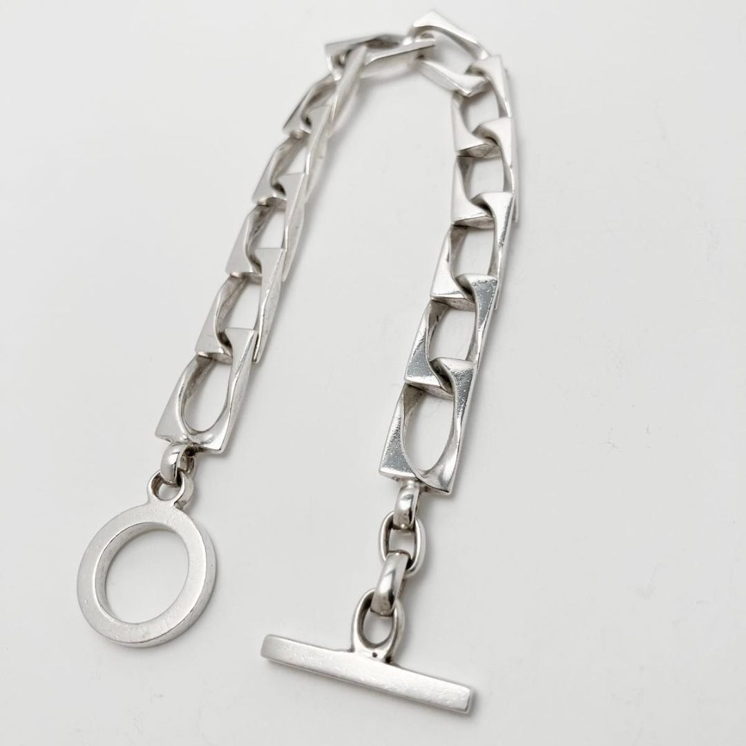 GUCCI - グッチ GUCCI 925 フィガロ チェーン ブレスレット シルバー