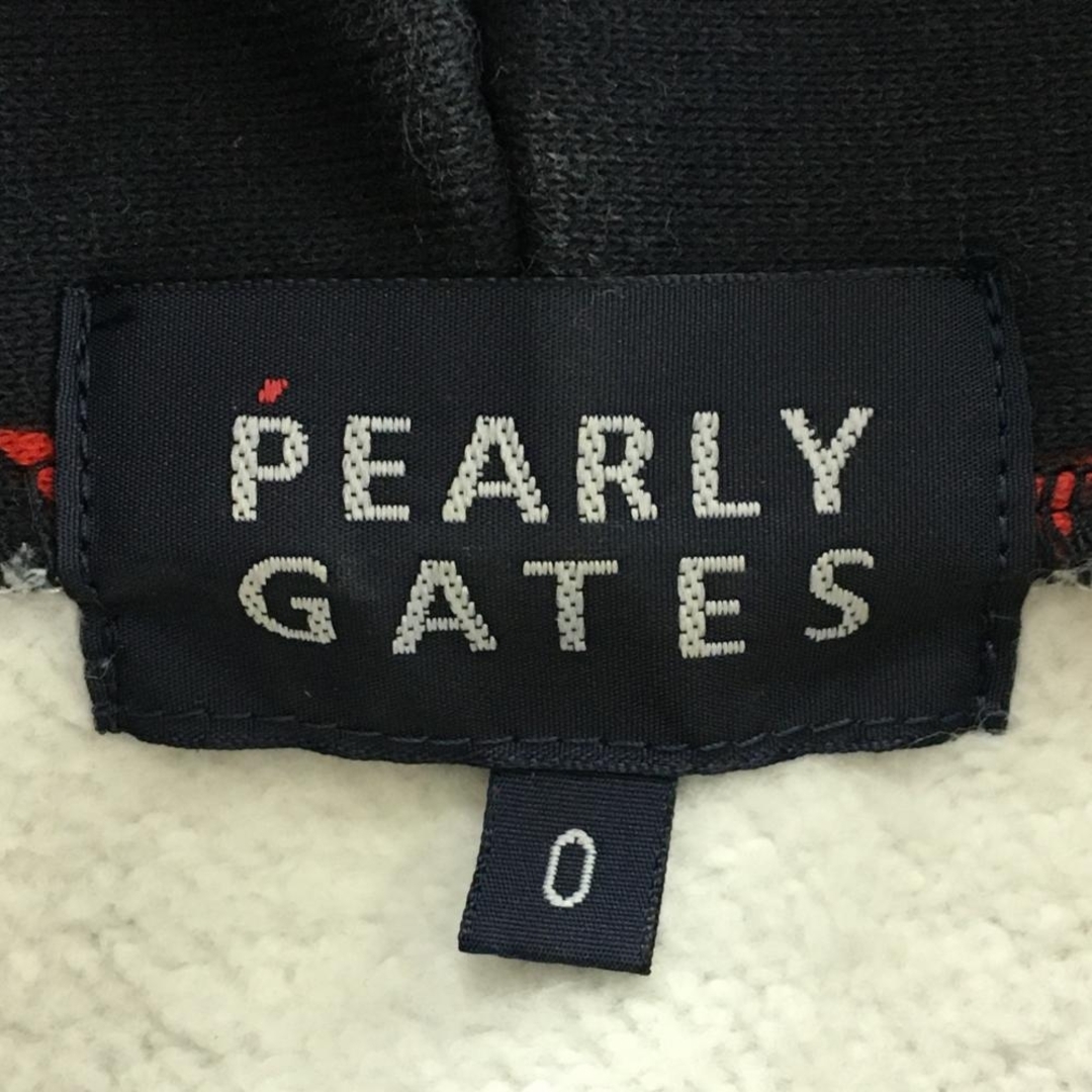 PEARLY GATES - パーリーゲイツ ジップパーカー ネイビー×レッド 星柄