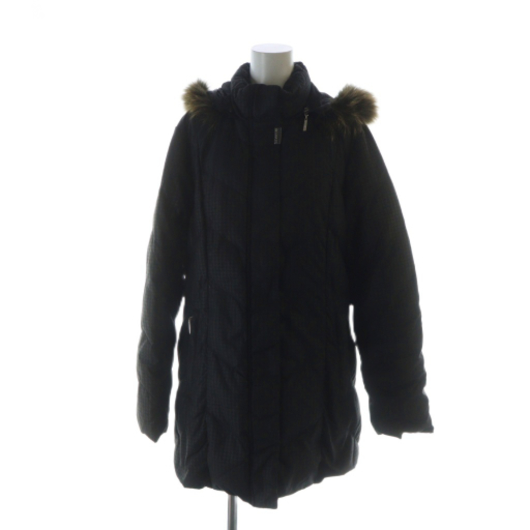 バルマン 定価約7万 チェック柄 フード付きロングコート未使用