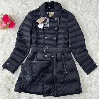 BURBERRY - BURBERRY LONDON リアルファー ノバチェック ダウンコート