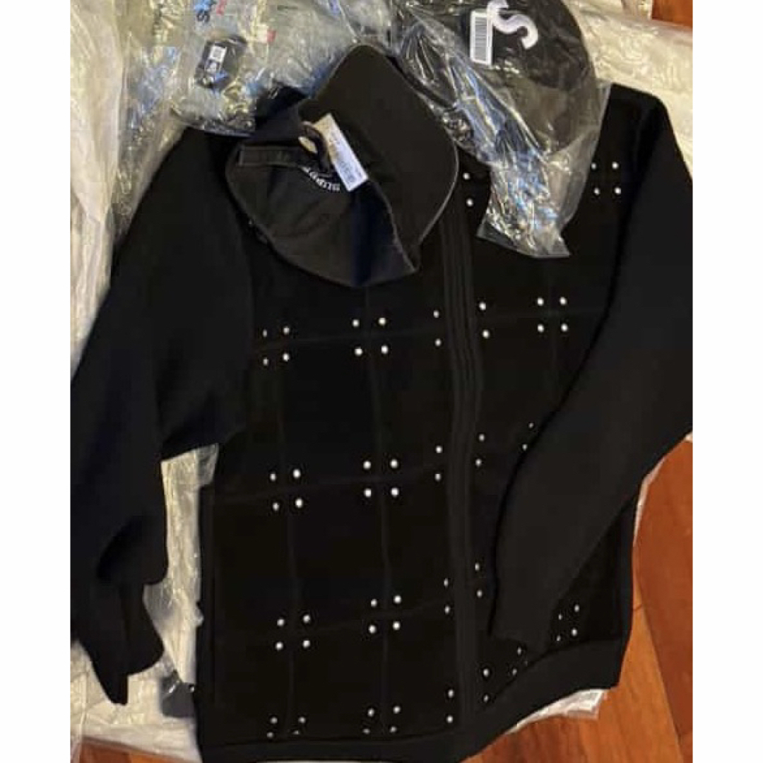 Supreme - Supreme Studded Suede Zip Up Cardigan mの通販 by