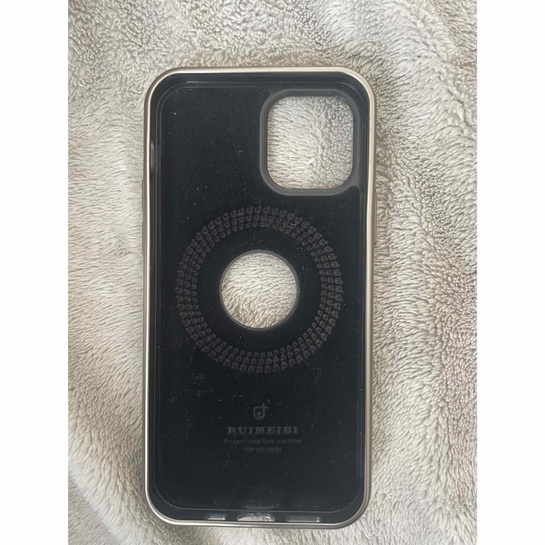 RYBMAX グリッター iPhone12proケース シルバー RYBMAX グリッター