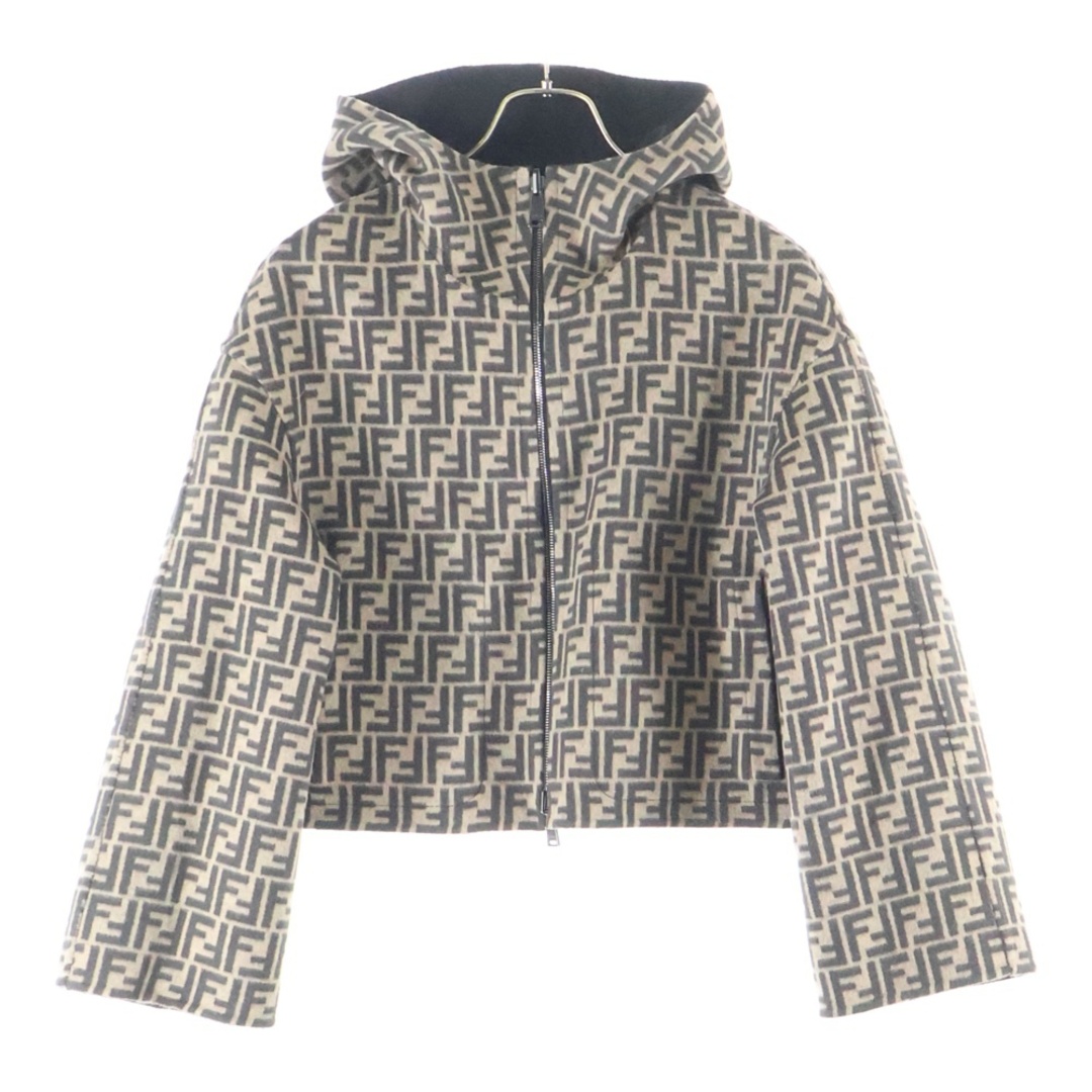 FENDI - FENDI フェンディ リバーシブル レザー切り替え シルク混