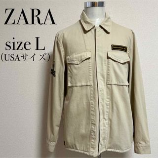 ZARA - ZARA 新品 タグ付き ジッパー付きテクスチャー素材シャツ