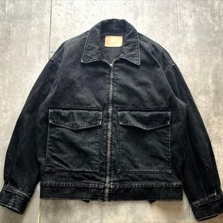 Graphpaper - Graphpaper ハード ツイル フーデッド ブルゾン ネイビー