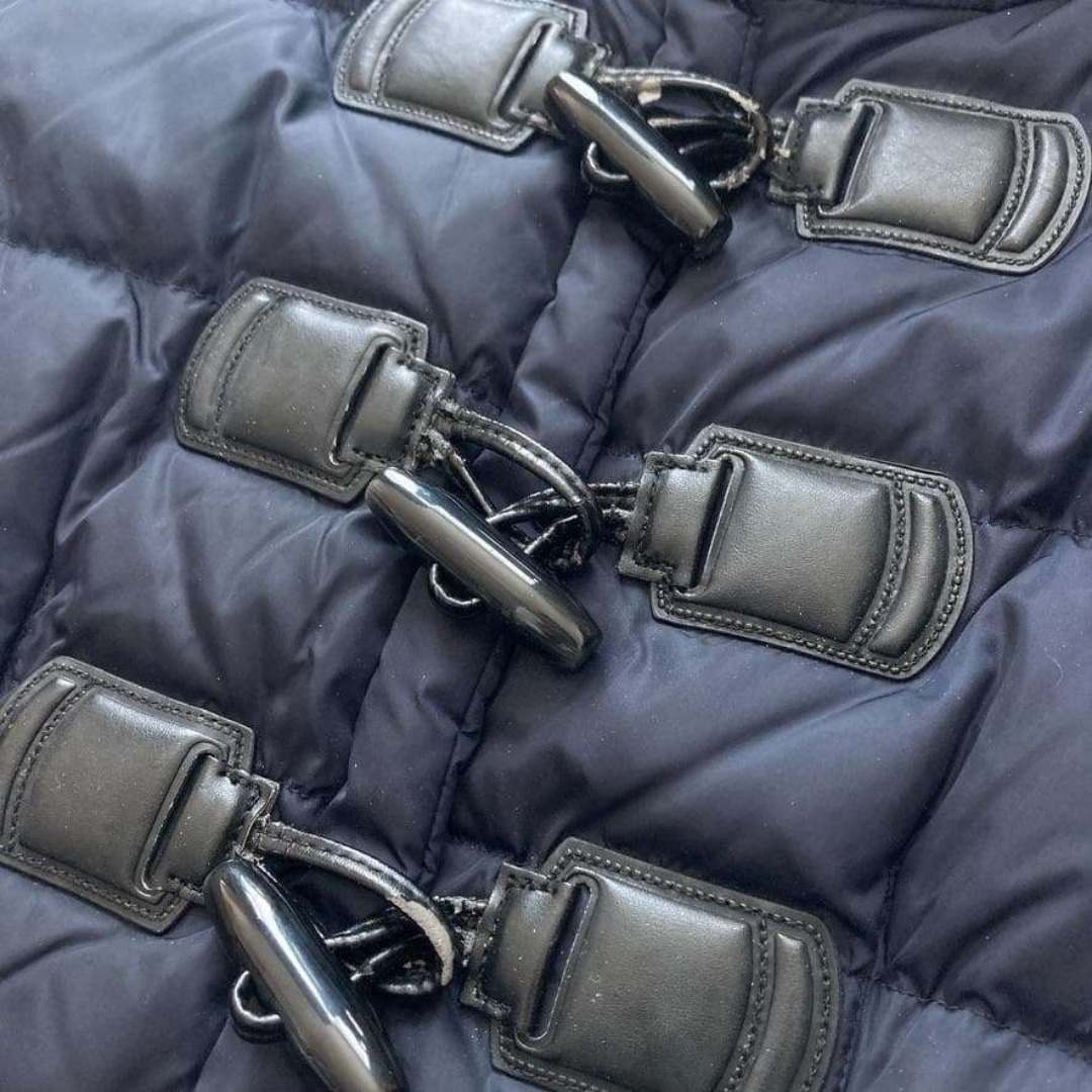 2WAY】MaxMara ダッフルダウンコート Aライン ベルト 紺 40