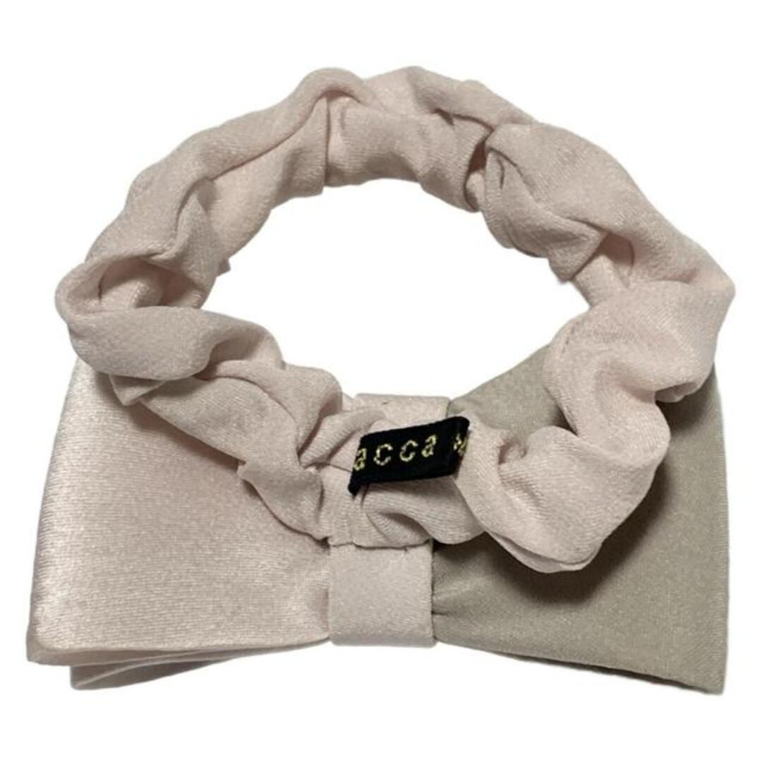 acca - acca(アッカ) シュシュ - グレーベージュ×ライトピンク×黒