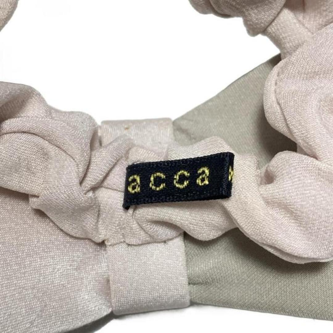 acca - acca(アッカ) シュシュ - グレーベージュ×ライトピンク×黒