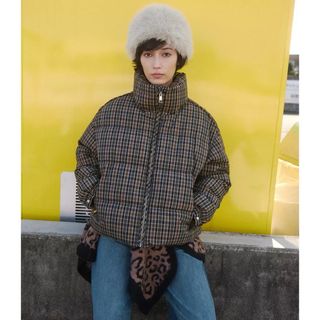 ZARA - ZARA フェイクファー フード付きダウンパフジャケットの通販 by