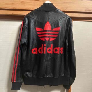 adidas - アディダス 松本人志 レザー 本革 ジャケット ブルゾン