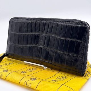 Felisi - Felisi フェリージ 財布 クロコ 型押し ラウンドファスナー