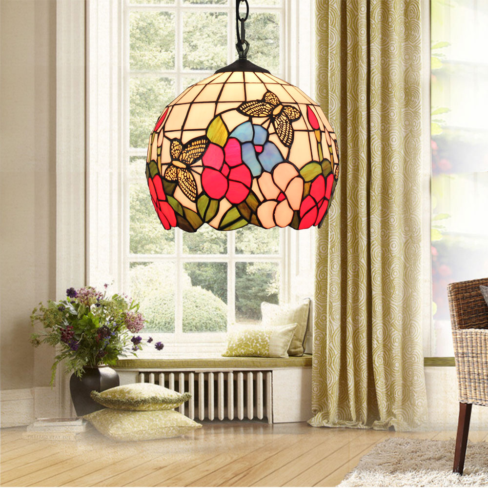 ステンドグラス卓上ペンダントランプ(421)みみ様専用 ステンドグラス