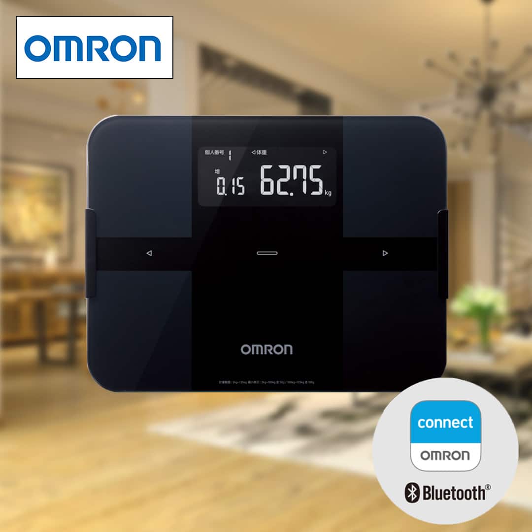 オムロン 計測器 体重体組成計 ホワイト KRD-608T2-W 血圧計セット