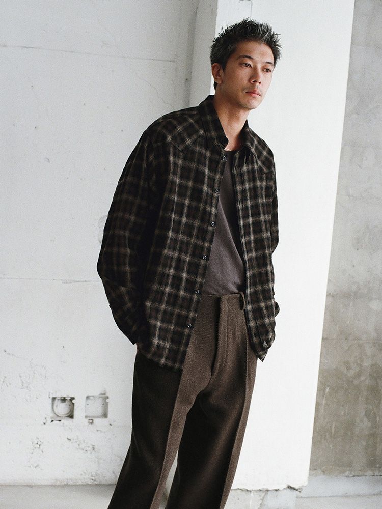 Wool Plaid Western Shirt / 商品詳細ページ / LIDNM / Llife ONLINE