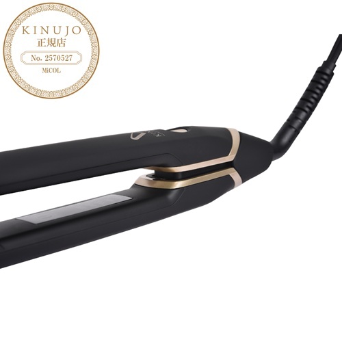 KINUJO W-worldwide model- ストレートヘアアイロン ブラック (DS200
