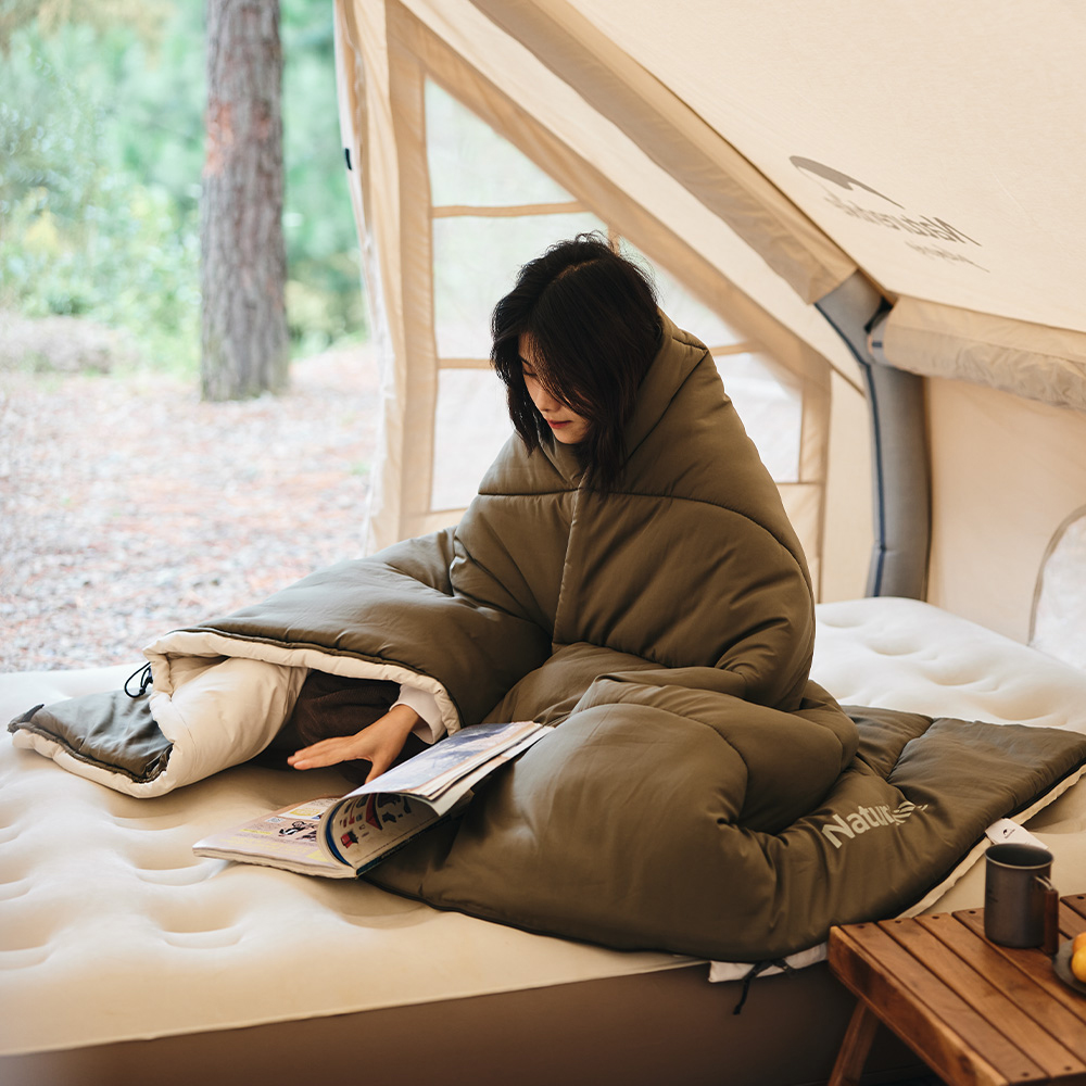 Naturehike LDシリーズ 寝袋 シュラフ 封筒型 洗える 布団 225x75cm