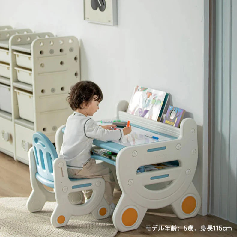 キッズ絵画勉強デスクセット | 学びと創造力をサポートする多機能