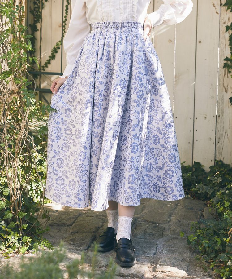 フラワージャガードフレアスカート/Areeam（アリーム）のフレア