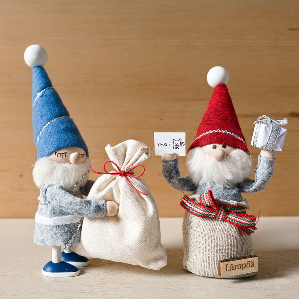 ☆te-nori限定＞ ノルディカニッセ プレゼント袋に入ったサンタ
