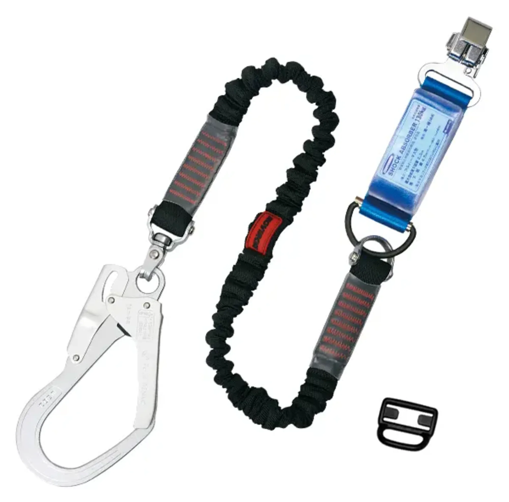 フルハーネス用ランヤード ノビロン（130kg対応型）（THL-NV93SV-33-BK