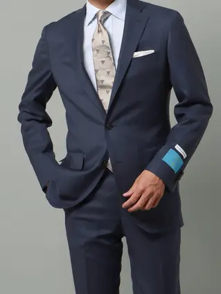 スーツ／2つボタン／CANONICO／SUPERSONIC／マイクロパターン／CH22