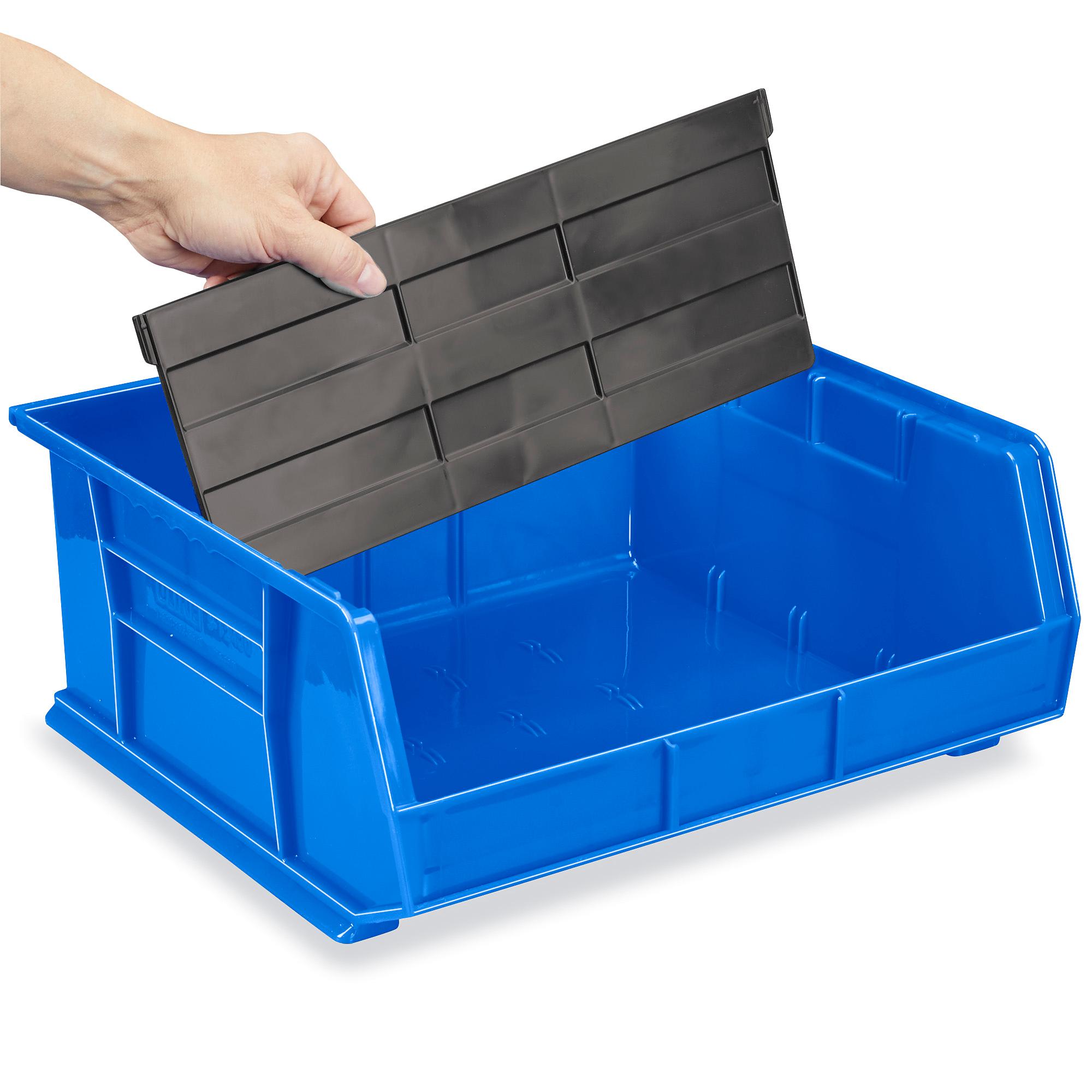 Plastic Stackable Bins - 15 x 16 1/2 x 7