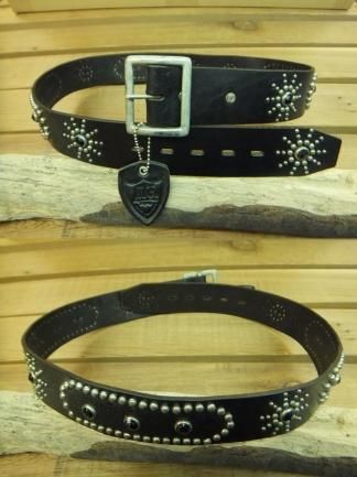 HTC] ＃51：スタッズベルト・スティングレイ：黒×黒 ～”EURO＝ユーロ