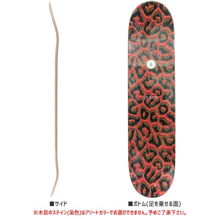 EVISEN エビセン スケートボード デッキ FIRE LEOPARD DECK NO93