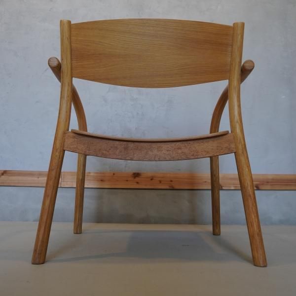 値下げ/無印良品(MUJI)のオーク材を使用したラウンジアームチェアです