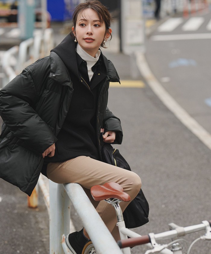 Oggi掲載】シレータフタ ハイネック ショート ダウンコート(508640808