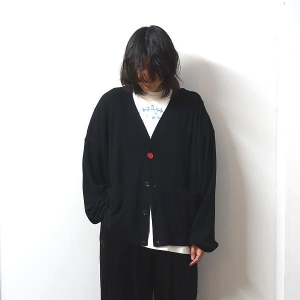 SHINYAKOZUKA(シンヤコズカ)/MASSIVE SLEEVE CARDI/BLACK 通販