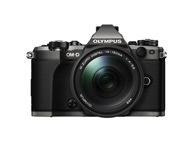 オリンパス、「OM-3Ti」のチタニウムカラーを施した 「OM-D E-M5 Mark