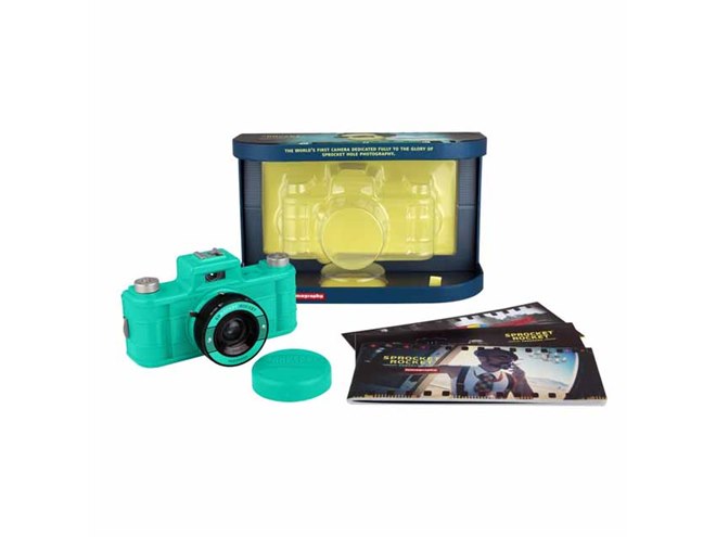 ロモ、エメラルドグリーンのパノラマカメラ「Sprocket Rocket Teal 2.0