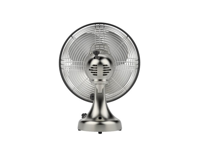 ボルネード、金属の羽根を採用した卓上扇風機「シルバースワン